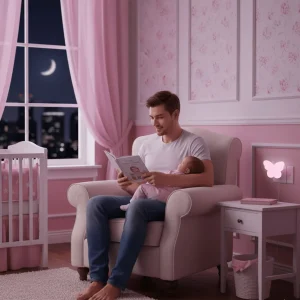 Veilleuse Bebe Murale-Papillon