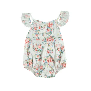 Barboteuse bébé Fleurs