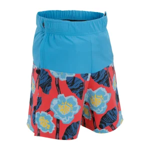 Kes-Vir - Boys Swim Wrap Shorts Floral Blue