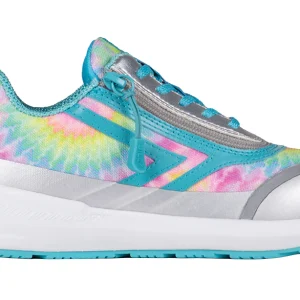 Billy Footwear (Kids) - Low Top Goat Rainbow Tie Dye Trainers