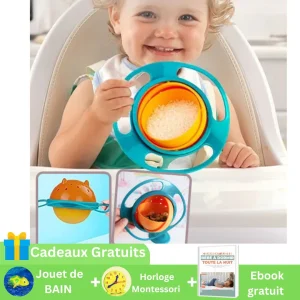 Bol gyroscopique pour bébé à rotation de 360 degrés