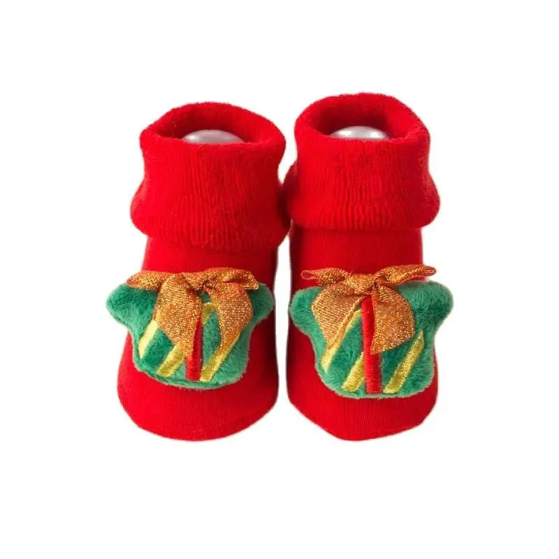 Chaussettes Bébé de Noël Antidérapantes – Image 4