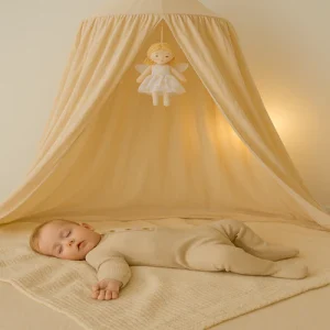 Ciel de lit beige | Cocon Paisible