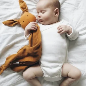 Doudou animaux en mousseline pour bébé – Coton doux, apaisant