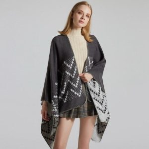 Gilet Poncho Femme