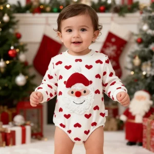 Body et combinaison de Noël pour bébé 3 à 24 mois – coton doux