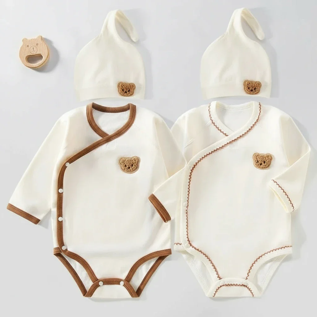 Ensemble Bodys avec bonnet coton doux
