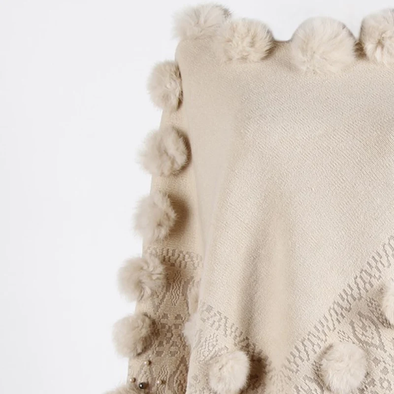 Poncho avec Pompon – Image 9