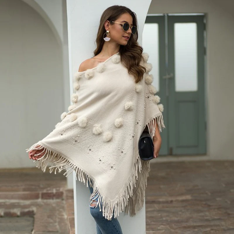 Poncho avec Pompon – Image 8
