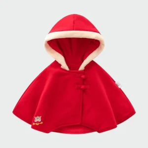 Poncho Bébé Chaperon Rouge