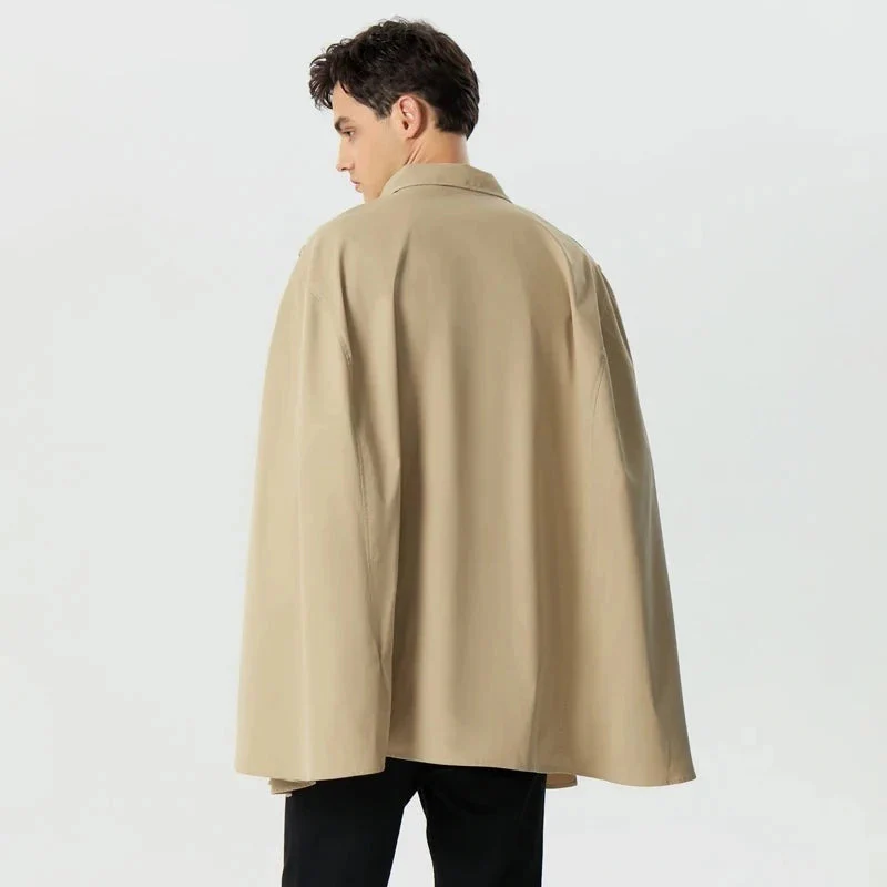Poncho Cape Trench Homme – Image 7