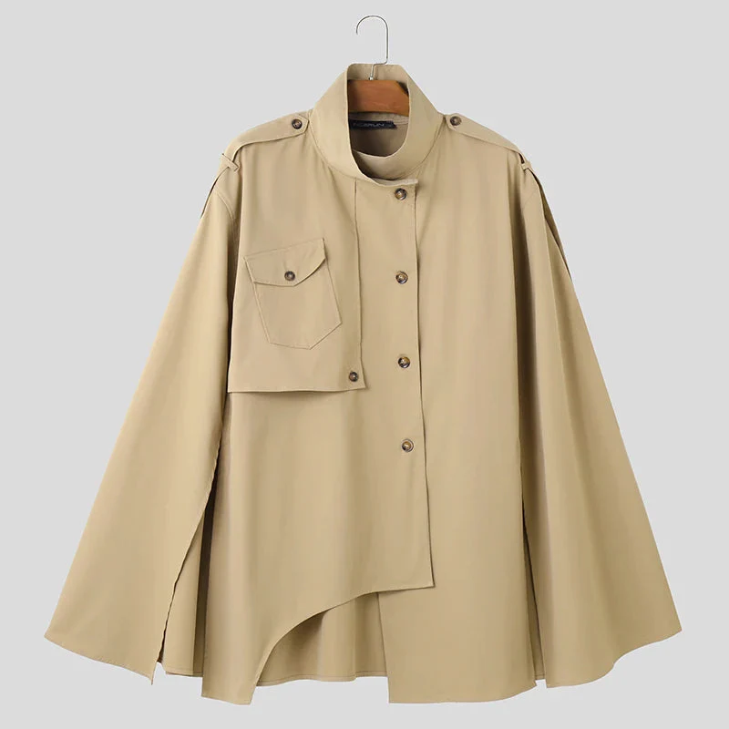 Poncho Cape Trench Homme – Image 8