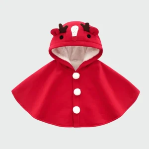 Poncho Enfant Renne Noël