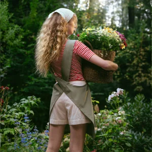 Tablier de jardinage TAGETES en coton bio - LIVING CRAFTS