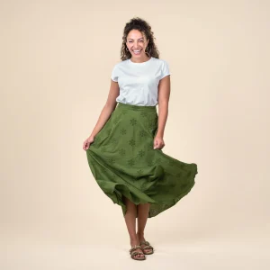 Jupe TIMEA en coton bio - LIVING CRAFTS