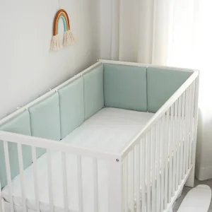 TOUR DE LIT BEBE | VERT : RESPIRANT ET LAVABLE