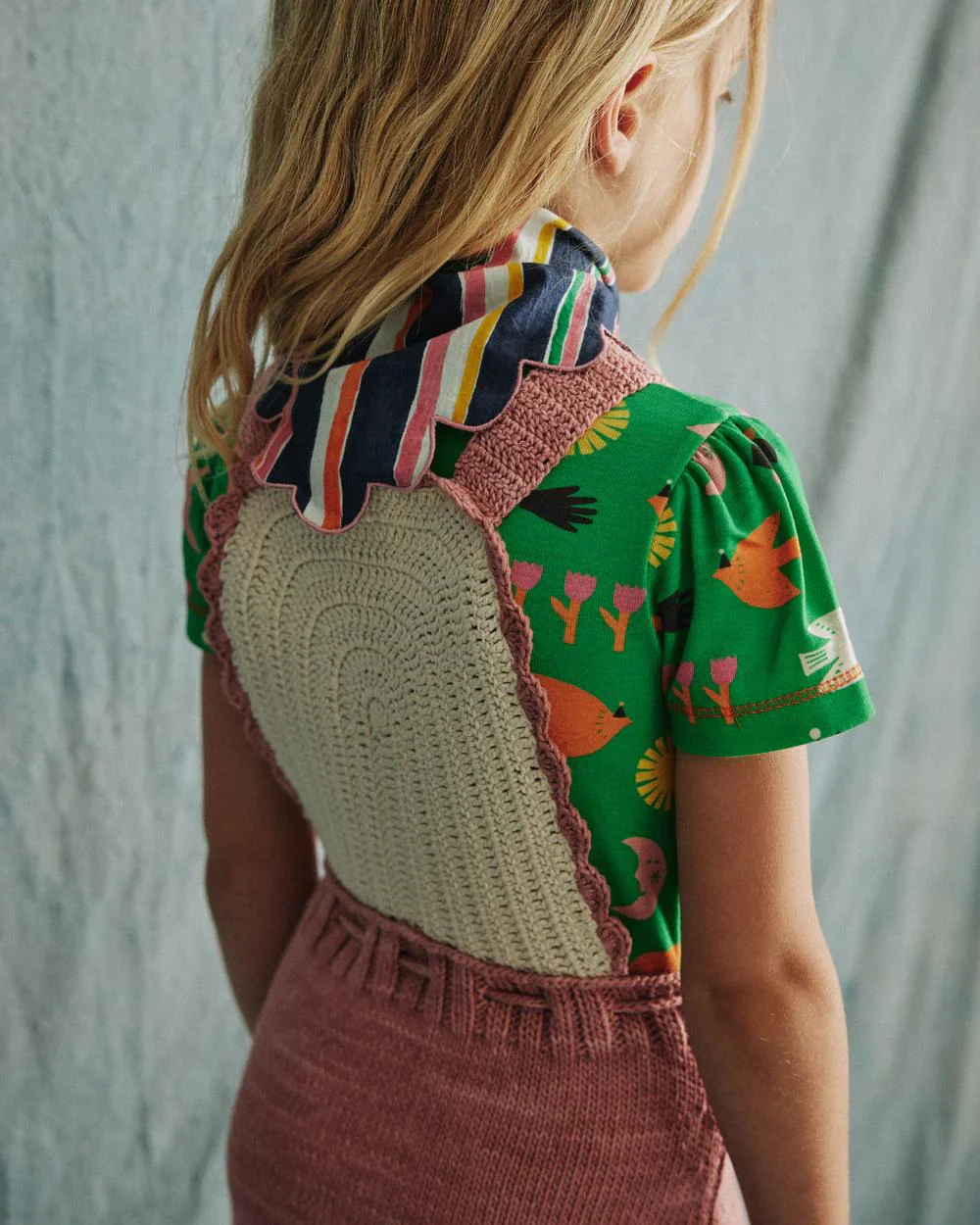 Foulard Scallop moonlight stripe – Image 4