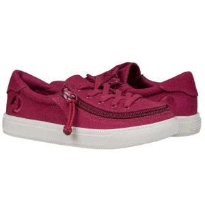Billy Footwear (Kids)  - Low Top Wine Canvas Shoes - CLEARANCE